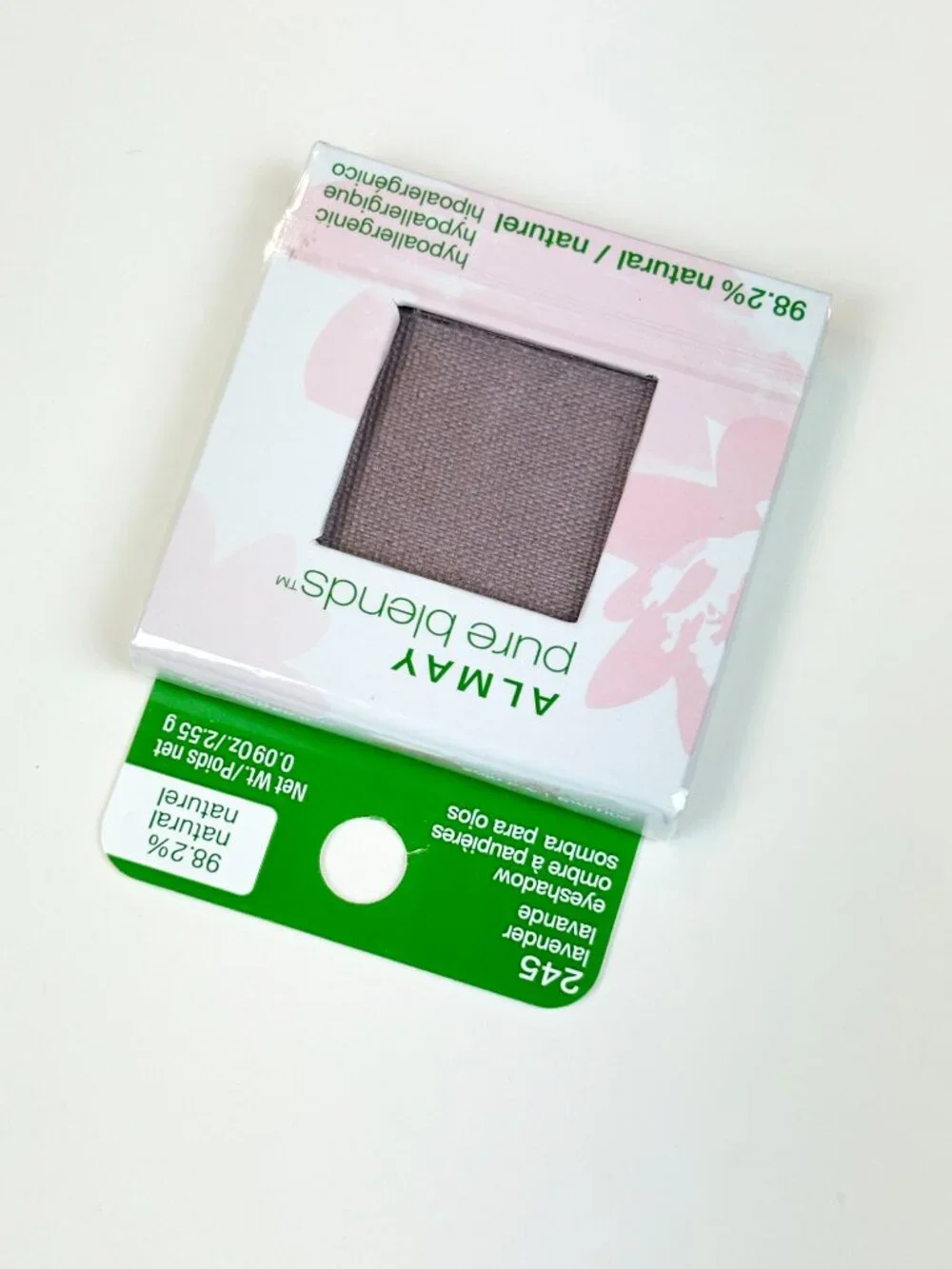 Almay Pure Blends Eyeshadow in the shade 245 Lavender. New